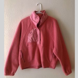 Free people movement pink hit the slope pullover